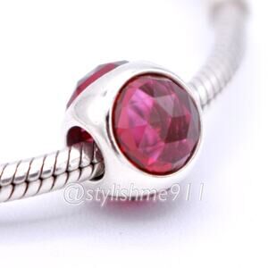 Authentic Pandora Cerise Radiant Droplet Charm - 792095NCC